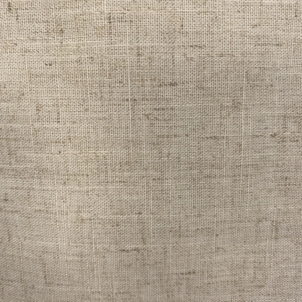 Home Wear Table Runner 14x90 Superion Natural Beige Linen Jute Embroidered Edge